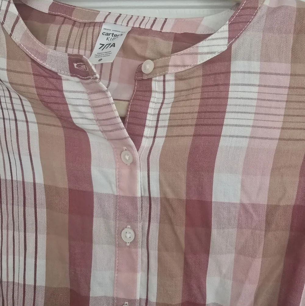 Ralph Lauren Pink and Green Plaid Long-Sleeve Dresses Carters Plaid Dress Bundle